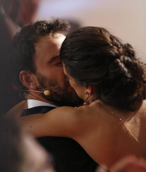 La pareja de actores durante la gala de los Premios Goya en 2015