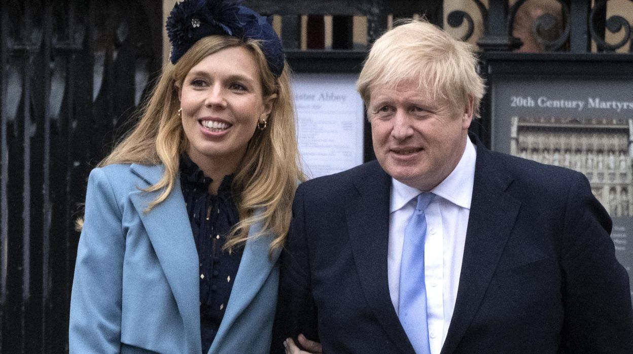 Boris Johnson y Carrie Symonds