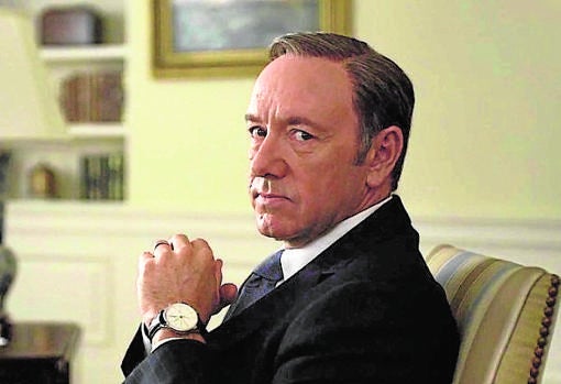 El actor durante la serie «House of Cards»