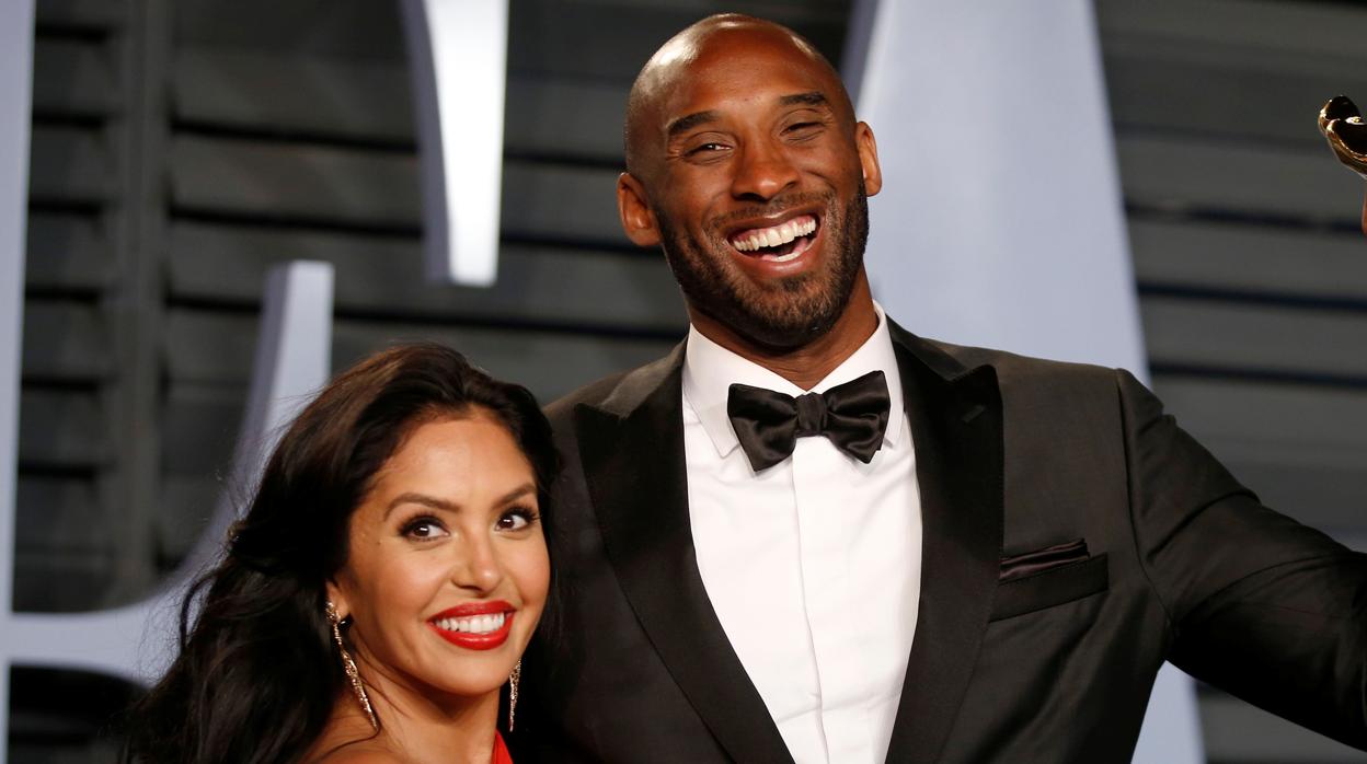 Kobe Bryant junto a su mujer Vanessa