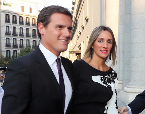 Albert Rivera y Beatriz Tajuelo en una imagen de 2018