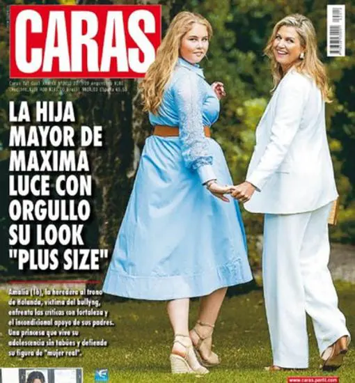 Polémica por la revista argentina «Caras» y su alusión a la talla de Amalia de los Países Bajos