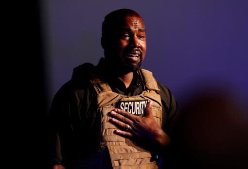 Las lágrimas de Kanye West durante un mitin en Carolina del Sur