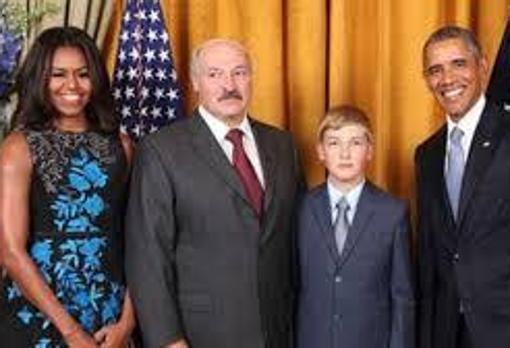 Con los Obama y su Lukashenko en la Casa Blanca