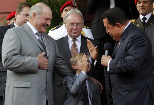 Con Chávez en Caracas