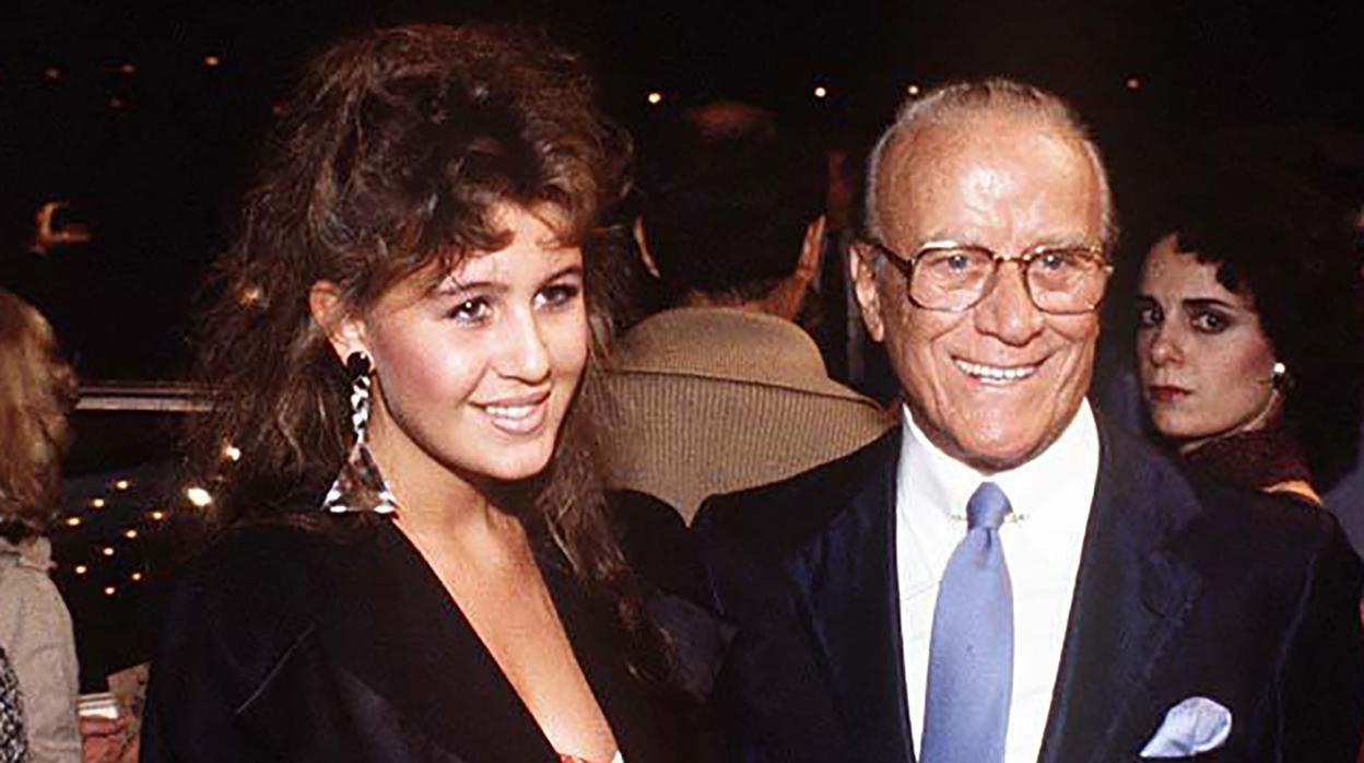 Patricia Gucci y su padre, el empresario Aldo Gucci, muerto en 1990