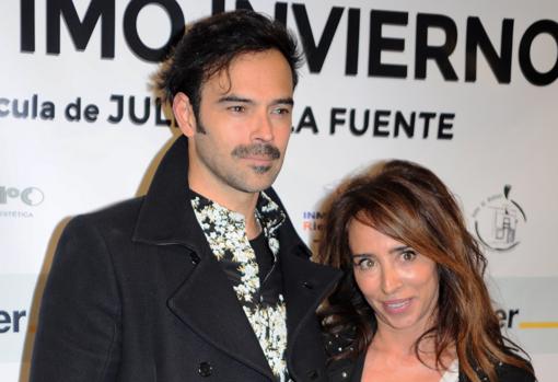 Junto a su marido, Ricardo Rodríguez, con quien se casó el año pasado