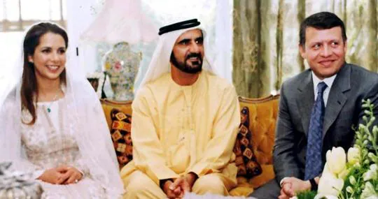 La Princesa Haya durante su compromiso en 2004 con el Emir de Dubái