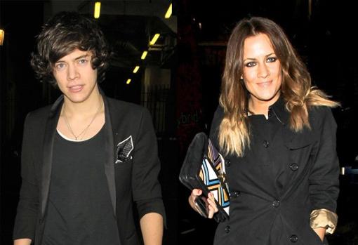 Con la presentador Caroline Flack