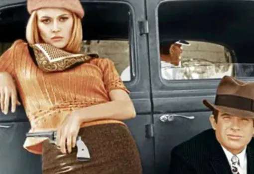 Escena emblemática de la película «Bonnie & Clyde», protagonizada junto a Warren Beatty