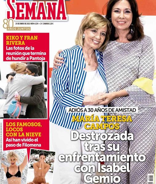 Del enfado de Gemio y Campos al romance virtual de Mar Flores: lo mejor de las revistas