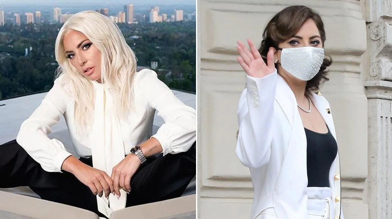 El antes y el después de rubia a morena de Lady Gaga