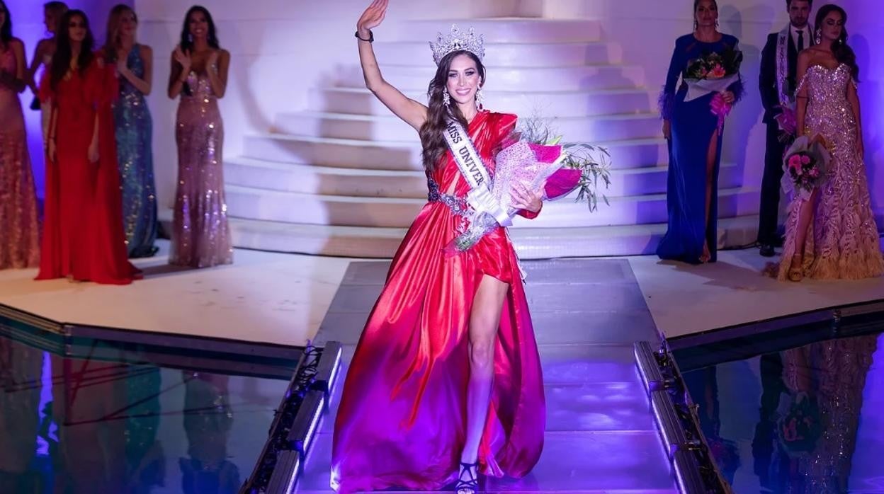 Andrea Martínez, en el certamen Miss Univero España