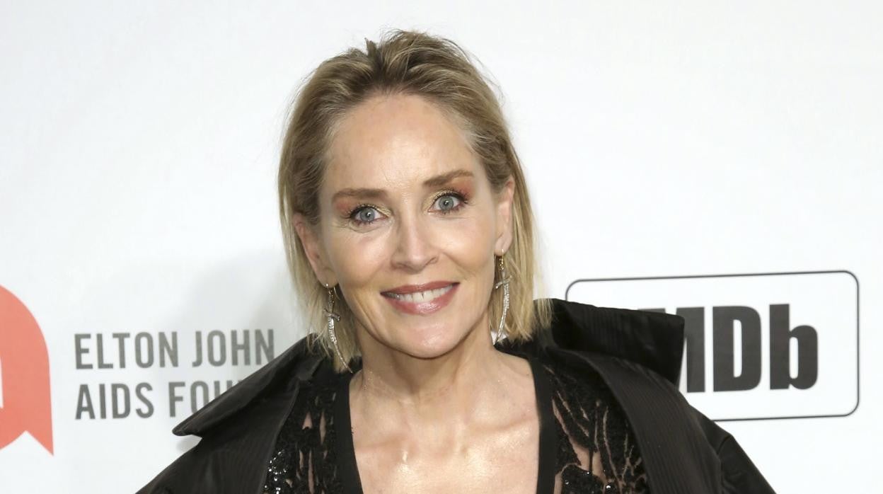 Sharon Stone en un evento de hace un año