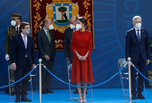 La Reina preside un acto la Policía Municipal de Madrid con motivo de la festividad de San Juan Bautista