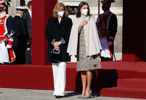 La Reina Letizia y Laura Mattarella