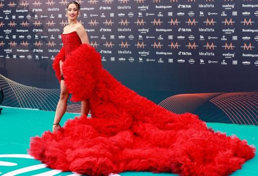 Chanel durante la gala de bienvenida del Festival de Eurovisión