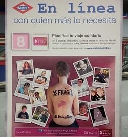 Cada línea de Metro Madrid te invita a un proyecto solidario