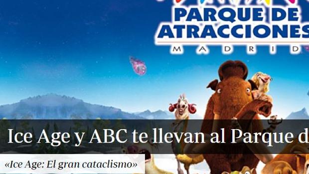 Gana con ABC y Ice Age tu entrada cuádruple para el Parque de Atracciones de Madrid