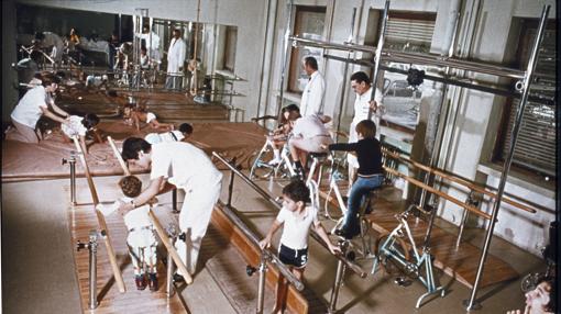 Sala de rehabilitación infantil en el Hospital del Niño Jesús (Madrid)