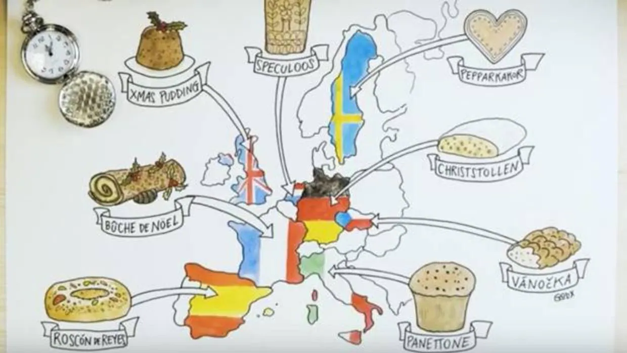 El roscón de Reyes y el turrón, entre los dulces navideños más populares de Europa