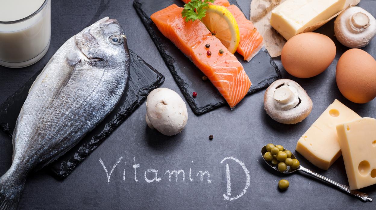 Alimentos ricos en vitamina D.