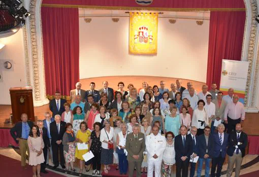 Acto de Clausura del Curso 2018-2019 de la Vniversitas Senioribus CEU Andalucía, celebrado en el Salón de Actos del Cuartel General de la Fuerza Terrestre del Ejército de Tierra