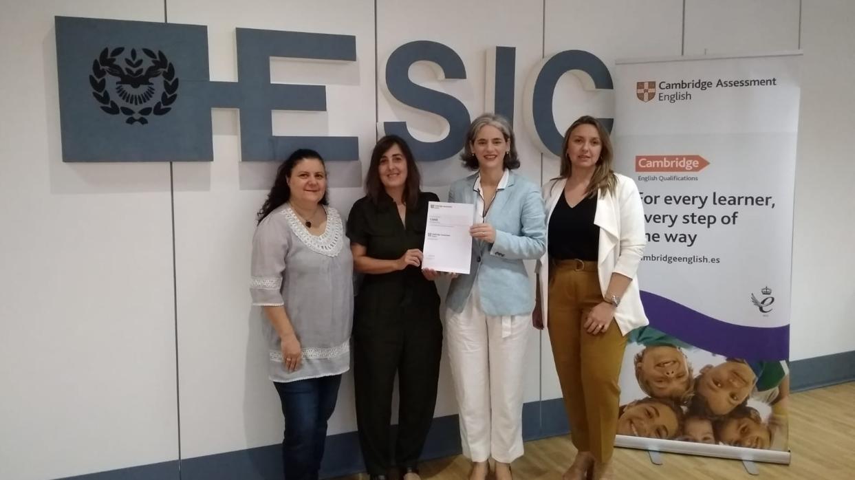 ESIC recibe de Cambridge el certificado de Centro Examinador Oficial