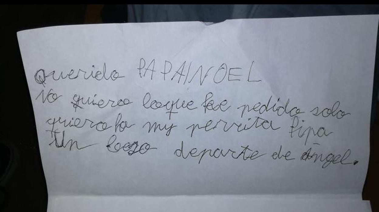 Un niño renuncia a sus regalos de Papá Noel para pedirle encontrar a su perra perdida