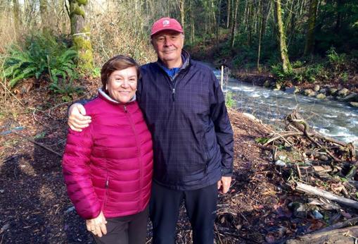 Manuel y su mujer cuando daban paseos por la naturaleza