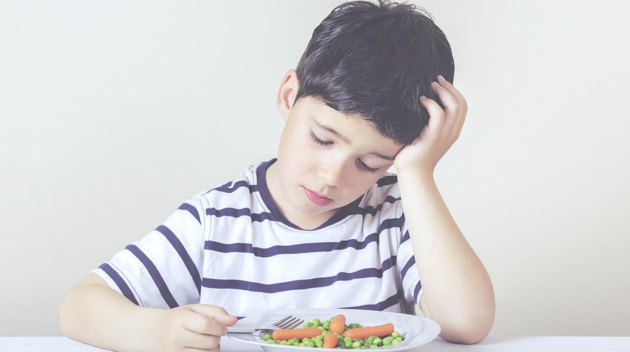 Las dificultades de comer verduras