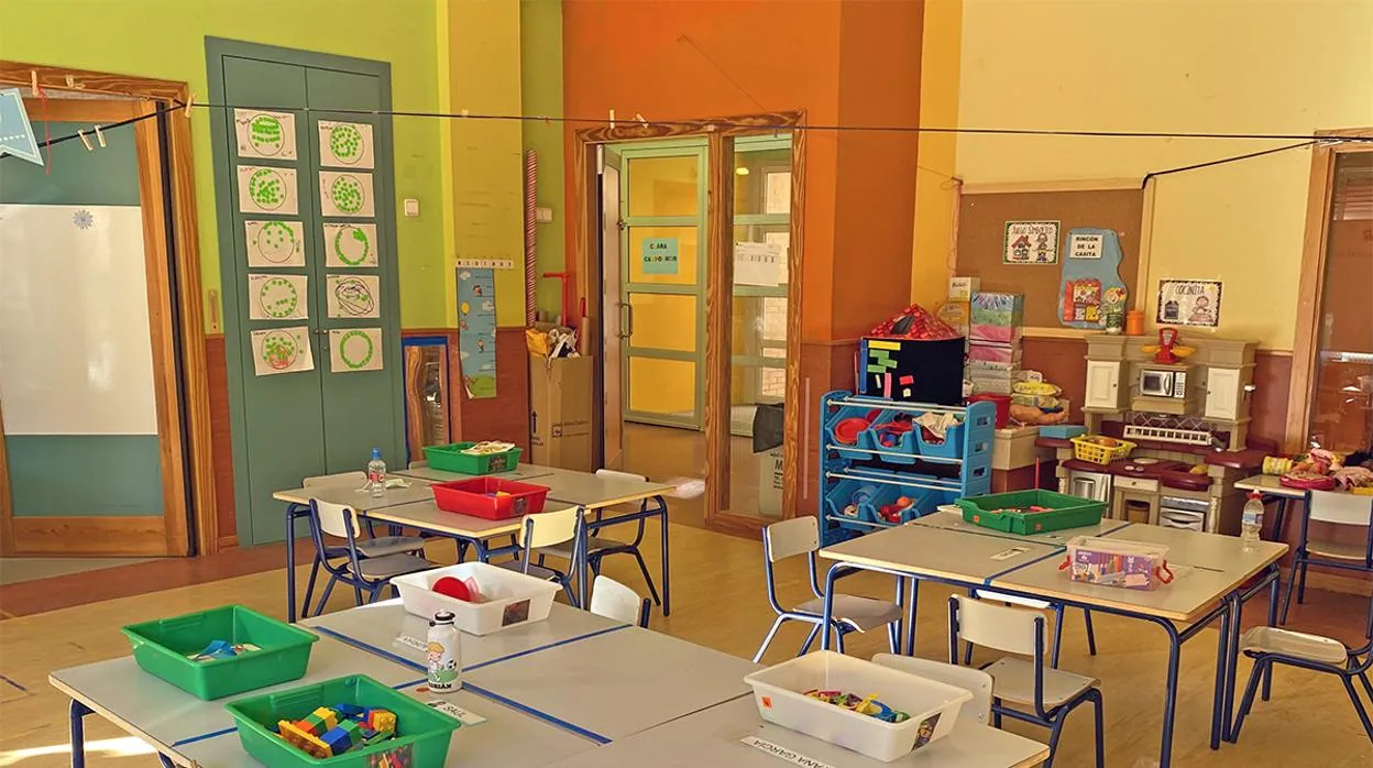 Imagen de una de las aulas de Infantil del Colegio Clara Campoamor