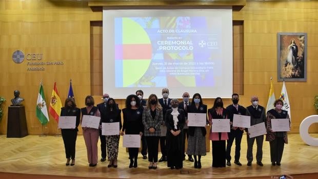 Clausurada la V edición del Experto en Ceremonial y Protocolo del Instituto de Posgrado CEU Andalucía