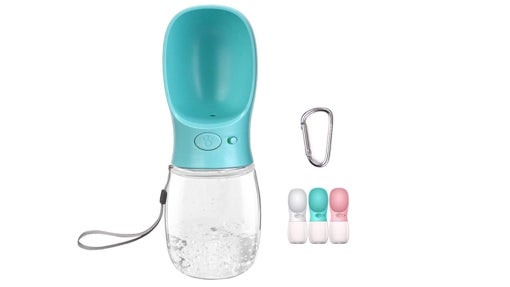 Bebedero portatil azul