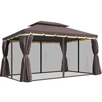 Imagen - Un cenador con cortinas y mosquiteras