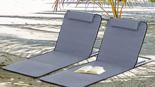 Outsunny - Conjunto de 2 esterillas de playa con bolsa