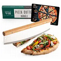 Imagen - Dolce Mare - Cortador de pizza de madera y acero inox