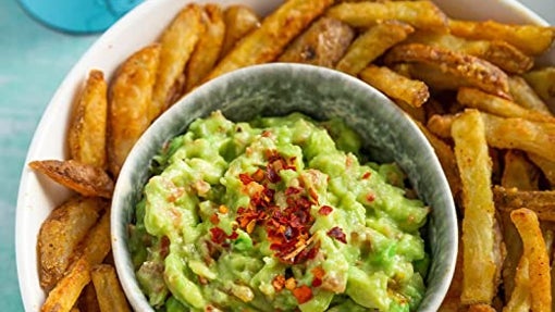 Patatas fritas con guacamole