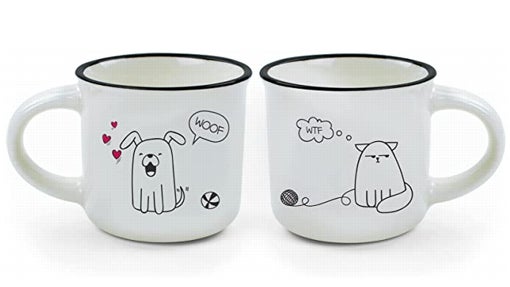 Tazas de perro y gato