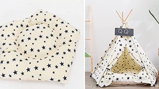 Cama tipi para mascotas