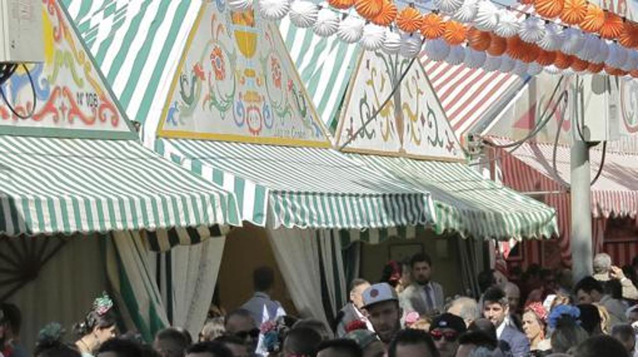 Casetas en la Feria de Abril de Sevilla