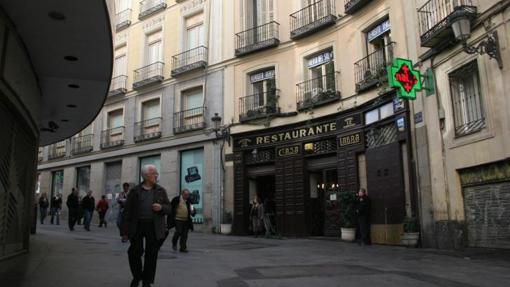 Entrada al restaurante Casa Labra