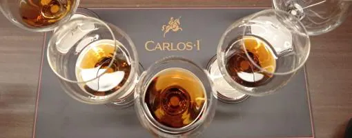 Cata vertical de brandy Carlos I
