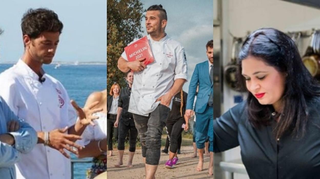 De izquierda a derecha, Jorge Brazalez, Carlos Maldonado y Virginia Naranjo, ganadores de MasterChef