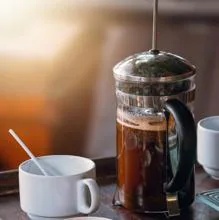 Cafetera 'french press'