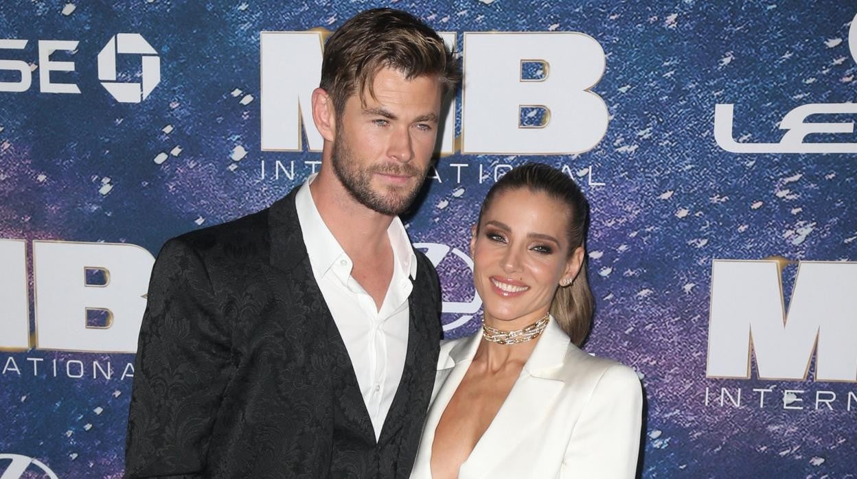 Chris Hemswoth y Elsa Pataky, en 2019