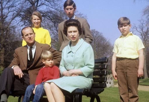 Familia Real británica en una imagen de 1968