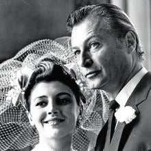 Boda de Lex Barker y Cervera, en 1965