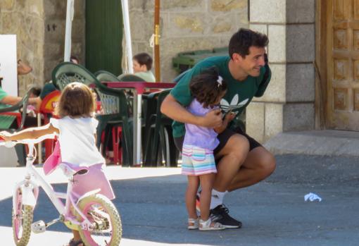 Iker Casillas, el miércoles en Navalacruz