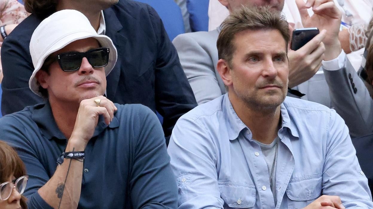 Brad Pitt y Bradley Cooper, en el US Open